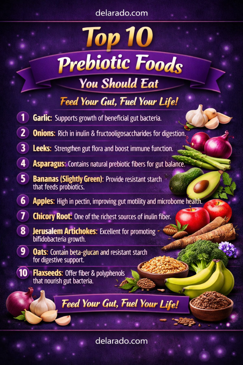 Top 10 Prebiotic Foods You Should Eat