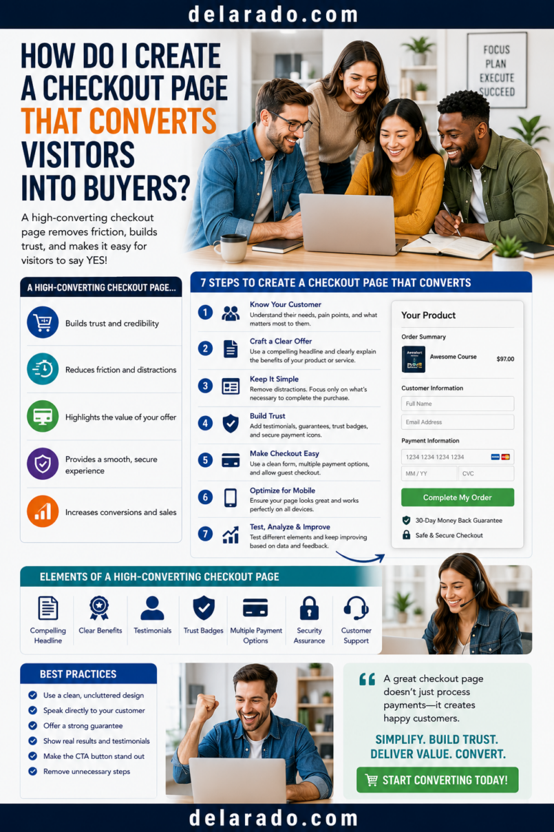 How Do I Create a Checkout Page That Converts Visitors Into Buyers?