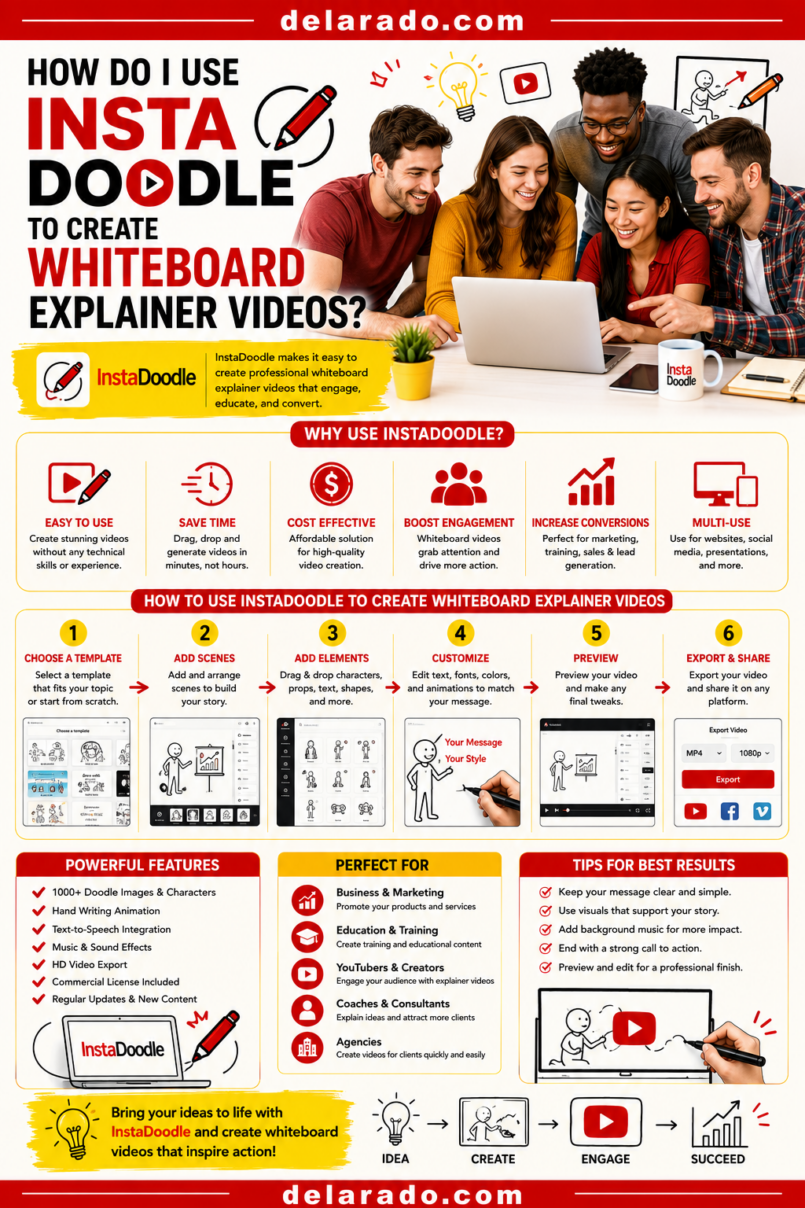 How Do I Use InstaDoodle to Create Whiteboard Explainer Videos?