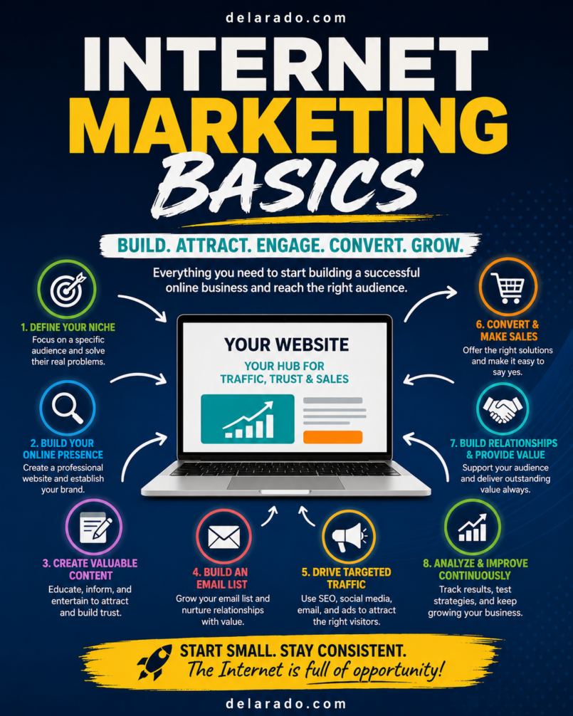 Internet Marketing Basics: The Complete Beginner’s Guide to Building an Online Business